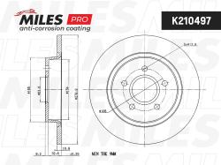Диск тормозной FORD FOCUS 04-/08-/VOLVO C30/C70 задний k210497