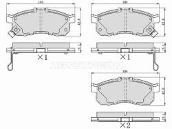 Колодки тормозные (Спереди) Honda N-WGN 13-19 / N-BOX 11-15 / N-BOX Slash 14-