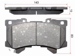 Колодки тормозные (Спереди) Toyota Land Cruiser (J300) 21-