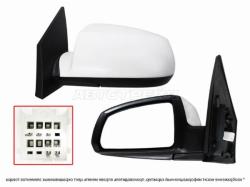 Зеркало Kia Rio 05-09 (Слева/ Обогрев/ Регулировка/ 5 контактов)