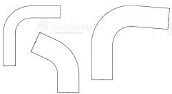 LUZAR LPK 0616 Патрубки охл. для с/т МТЗ-80/82 (EPDM, кмпл., 3шт.)