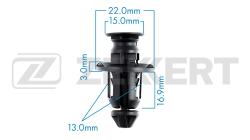 Клипса крепёжная Toyota (миним. кол-во заказа 10 шт) be-1749