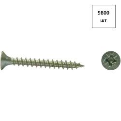 шуруп универс.3х10 ж.ц. потай. (РМЗ) 9800шт FORTLUFT sts020315