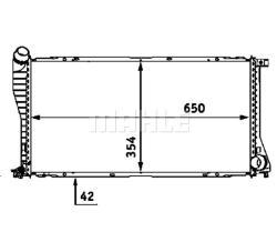 Радиатор охлаждающей жидкости BMW 5 (E39) cr288000s