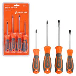 Набор отвёрток 4 пр. (SL5x75mm, SL6x100mm, PH1x75mm, PH2x100mm), блистер (ATAU034)