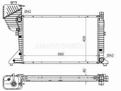 Радиатор Mercedes-Benz Sprinter 00-06 / Sprinter classic RUS 13-18