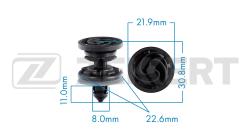 Клипса крепёжная VAG (миним. кол-во заказа 10 шт) be-3121