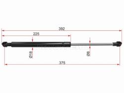 Амортизатор капота BMW 1-Series 04-13 (Справа=Слева)