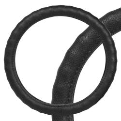 Оплетка на руль ребристая, перфорированная кожа, черная, 37-39 см/М   (AWC-RS-13M)