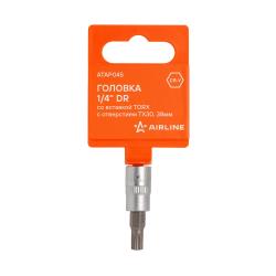 Головка 1/4" со вставкой TORX с отверстием TX30, L=38мм (ATAP045)