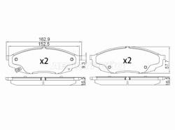 Колодки тормозные (Спереди) Changan UNI-K 20-