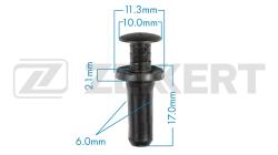 Клипса крепёжная Mercedes-Benz (миним. кол-во заказа 10 шт) be-1688