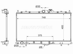 Радиатор MITSUBISHI GALANT 03-12