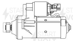 Стартер для а/м VAG Tiguan (07-)/Kodiaq (16-)/Transporter T5 (09-) 2.0TDI 2кВт (LSt 1845)
