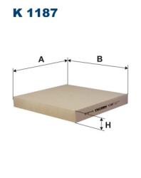 Фильтр салона HONDA ACCORD 03-/CIVIC 06-/CR-V 07- K 1187