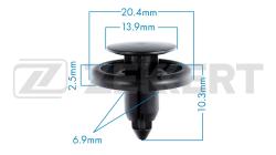 Клипса крепёжная Mitsubishi Toyota BYD (миним. кол-во заказа 10 шт) be-1872