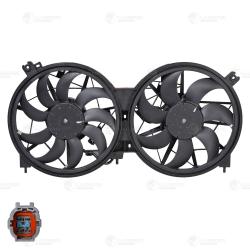 Э/вентилятор охл. для а/м Nissan Murano II (Z52) (14-) 3.5i (2 вент.) (с кожухом) (LFK 1442)