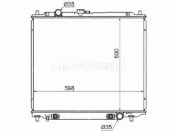 Радиатор Mitsubishi Pajero 91-00
