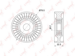 Ролик ремня приводного MB W164/463/251/221 OM642 YP755199