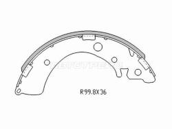 Колодки тормозные барабанные Honda Accord 85-94 / Civic 91-06