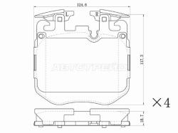 Колодки тормозные (Спереди) BMW 3-Series 18- / 5-Series 16-24