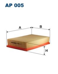 Фильтр воздушный AUDI 80/100/A6 1.6-2.8/VW G2/PASSAT 1.6/2.8 AP 005