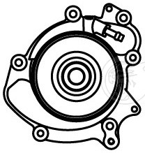 Насос водяной для а/м Mercedes-Benz ML (W166) (11-)/GL (X166) (12-) 3.0D [OM642] регулир. (LWP 1505)