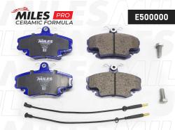 Колодки тормозные RENAULT LOGAN 04-/SANDERO 08-/CLIO 91- передние с датчиком CERAMIC e500000