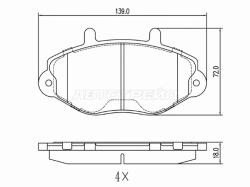 Колодки тормозные (Спереди) JAC Sunray 12- / Sollers Atlant 22-