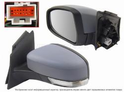 Зеркало Ford Focus 10-19 (Слева/ Обогрев/ Регулировка/ Повторитель поворота/ 6 контактов)