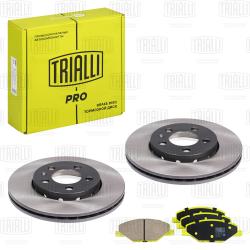 Комплект торм. дисков и колодок для а/м VW Polo Sedan (10-) 1ZE перед. (перф/слот+керам) (BK 1807s)