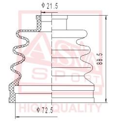 Шрус наружный 22x50x25 MITSUBISHI MITSUBISHI : MMC GALANT COLT NIMBUS MIRAGE LANCER mt-04
