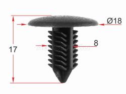 Клипса обшивки кузова SUBARU (1 шт.)
