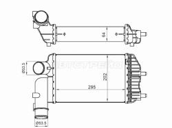 Интеркулер CITROEN JUMPER/FIAT DUCATO/PEUGEOT BOXER 94-06