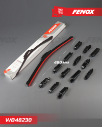 WB48230 Щётка с/о 480мм 19"" Бескаркасная. Крепление: 14 в 1