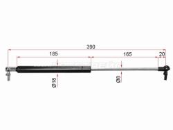 Амортизатор капота Nissan Cefiro 94-00 / Laurel 93-97 / Maxima 95-00 (Справа=Слева)