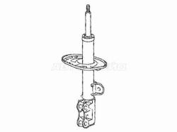 Стойка передняя TOYOTA RAV4 05- RH