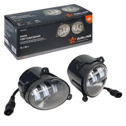 Фара светодиод., регулир. свет. граница, 45Вт, Бел., 105х90х105мм, кмпл. 2шт., PRO (ALED082)