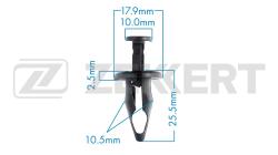 Клипса крепёжная General Motors (миним. кол-во заказа 10 шт) be-2089