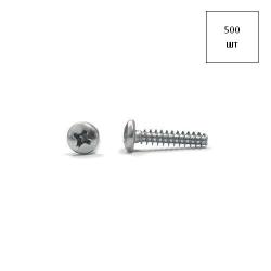 Саморез 5.5х32 полусф.г. DIN 7981 оц. форма F (тупой конец) (КИТАЙ) 500шт FORTLUFT sts029817