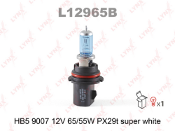 Лампа HB5 9007 12V 65/55W PX29T SUPER WHITE L12965B