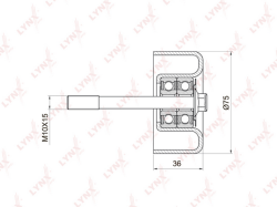 Ролик ремня приводного NISSAN SUNNY/ALMERA 2006- конд. 0287-B10RS