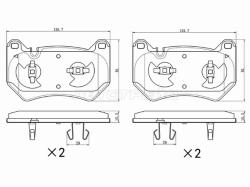 Колодки тормозные (Спереди) Audi Q5 16-20