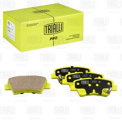 Колодки торм. для а/м Hyundai Solaris (10-)/Kia Rio (10-) диск. зад. (керам.) (PF 0881CR) PRO