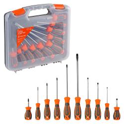 Набор отвёрток 10 пр. (SL3-SL8, PH0-PH2), пласт.кейс (ATAU020)