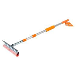 Щетка для мытья стекол с телескопич. ручкой, поролоном и водосгоном (90-130см)  (AB-G-01)