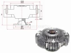 Вискомуфта TOYOTA LAND CRUISER PRADO GRJ150 1GRFE 09-