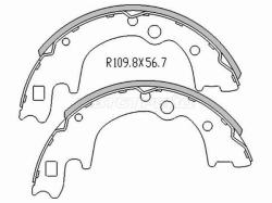 Колодки тормозные барабанные Hyundai H1 97-07 / Starex 97-07