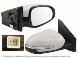 Зеркало Kia Sportage 15-22 (Справа/ Обогрев/ Регулировка/ Повторитель поворота/ Складывание/ 8 конта