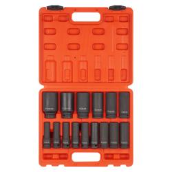 Набор головок ударных 1/2"DR L=78мм, 15пр. (10-32мм) пласт.кейс. (ATAS079)